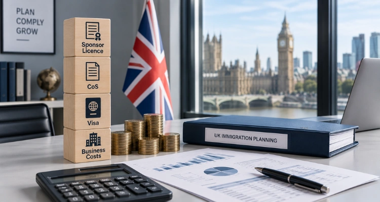 UK Self-Sponsorship Cost 2026: Sponsor Licence, CoS, Visa & Business Costs Explained